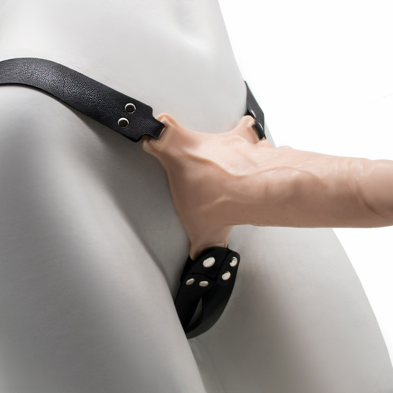 Фаллоимитатор поясной пустотелый с бандажом 7403/3ru