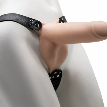 Фаллоимитатор поясной пустотелый с бандажом 7422/3ru