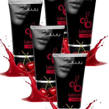 Сет съедобных лубрикантов JUJU Вишня, 5х50ml 752JU