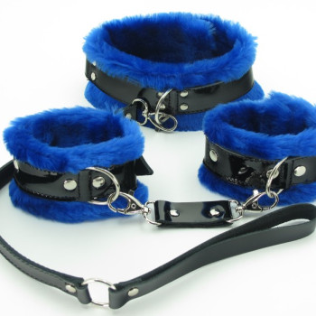 Набор с синим мехом BDSM Light 760003ars