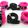 Набор на кровать с розовым мехом BDSM Light 760007ars