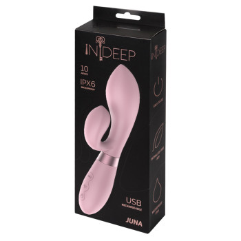 Перезаряжаемый вибратор Indeep Juna Pink 7700-05indeep