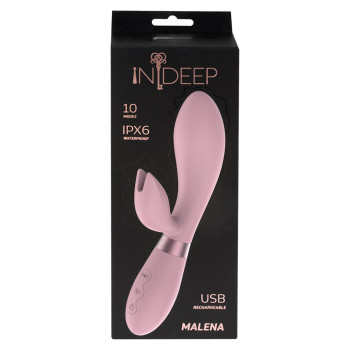 Перезаряжаемый вибратор Indeep Malena Pink 7701-05indeep