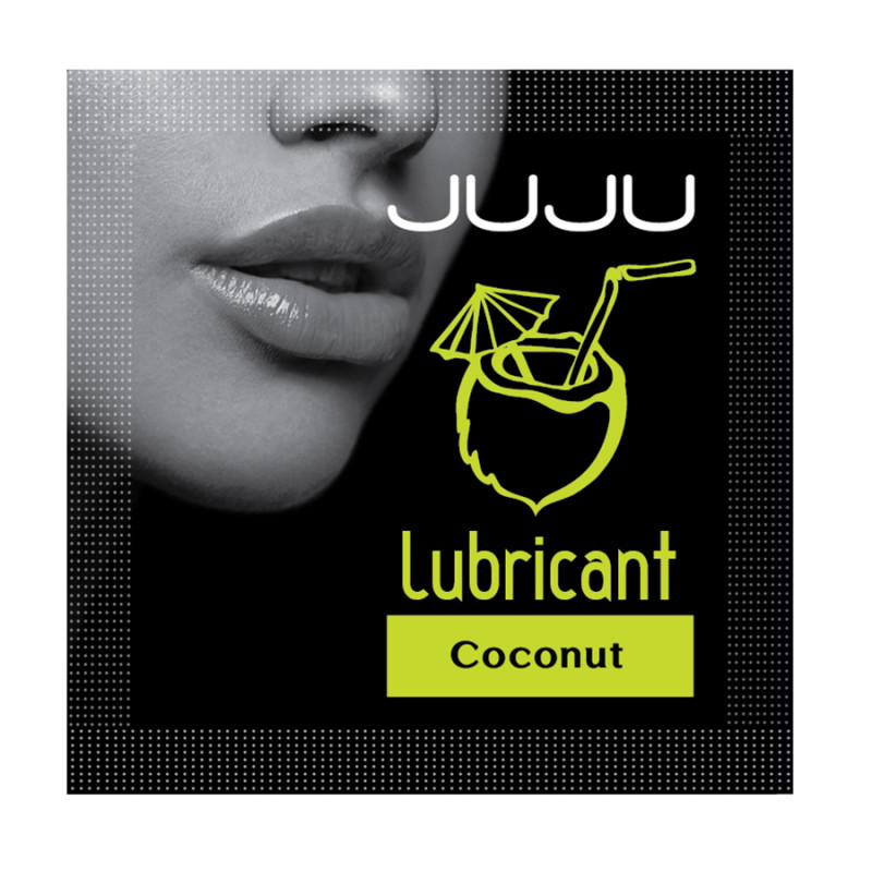 Съедобный лубрикант JUJU со вкусом кокоса  Саше 3ml 7715JU