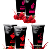 Сет съедобных лубрикантов JUJU: клубника х2, малина х2, вишня, 50ml 783JU