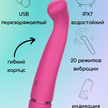 Перезаряжаемый вибратор Fantasy Raffi Pink 7910-02lola