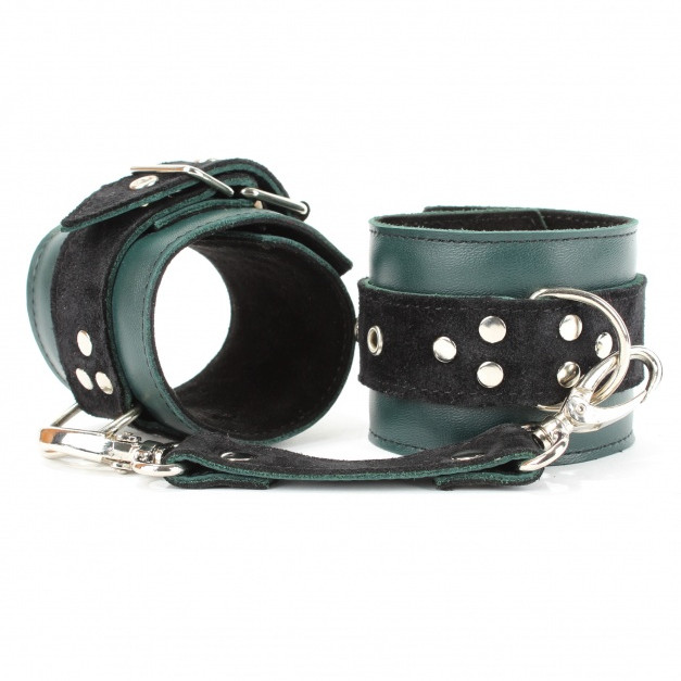 Оковы на ноги  Lady's Arsenal Изумруд из Кожи и Замши 67025ars