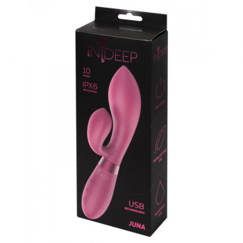 Перезаряжаемый вибратор Indeep Juna Magenta 7700-06indeep