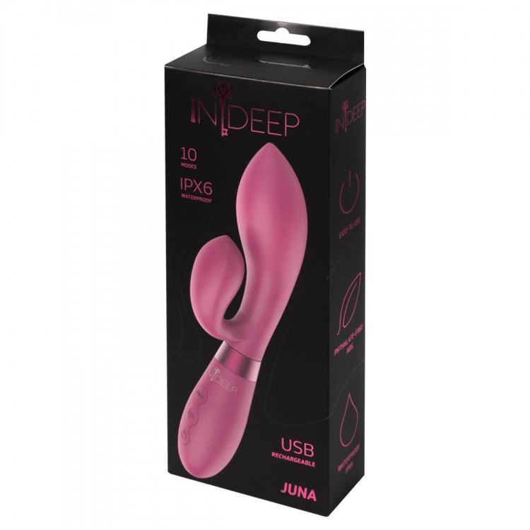 Перезаряжаемый вибратор Indeep Juna Magenta 7700-06indeep