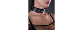 Ошейник кожаный Sex Game коричневый 6008ars