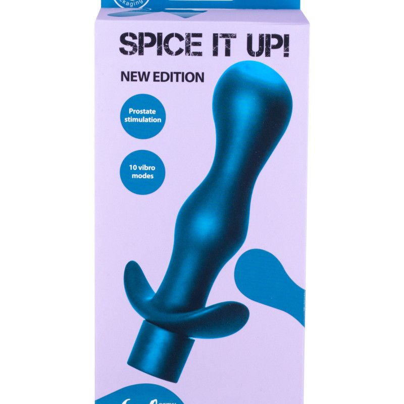 Анальная пробка с вибрацией Spice it up Passion Aquamarine 8004-03Lola