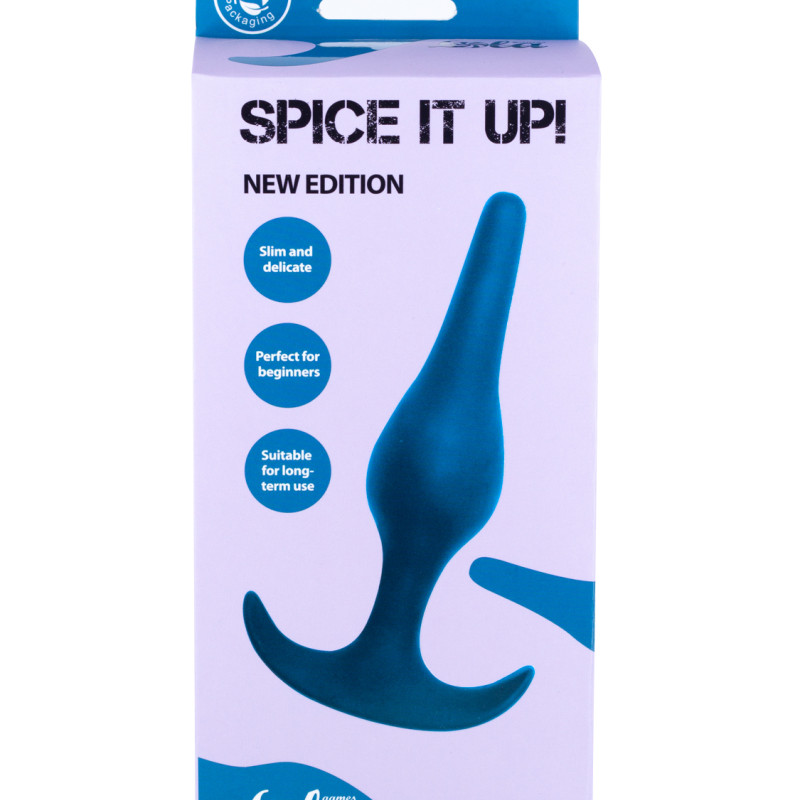 Анальная пробка Spice it up Smooth Aquamarine 8008-03Lola