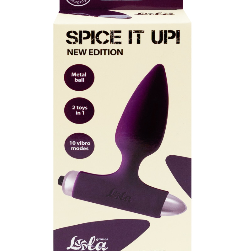 Анальная пробка с вибрацией Spice it up New Edition Glory Ultraviolet 8015-04lola