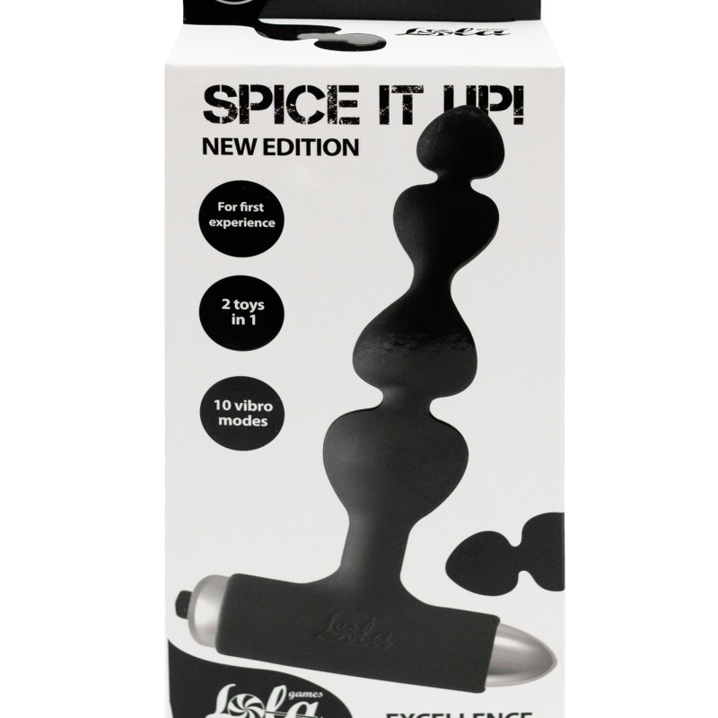 Анальная пробка с вибрацией Spice it up New Edition Excellence Black 8016-01lola