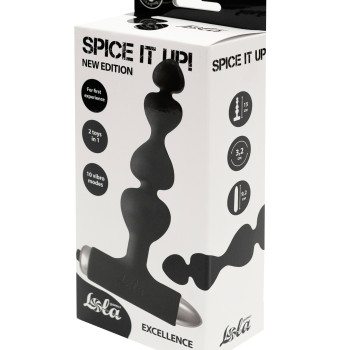 Анальная пробка с вибрацией Spice it up New Edition Excellence Black 8016-01lola