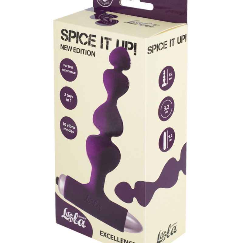 Анальная пробка с вибрацией Spice it up New Edition Excellence Ultraviolet 8016-04lola