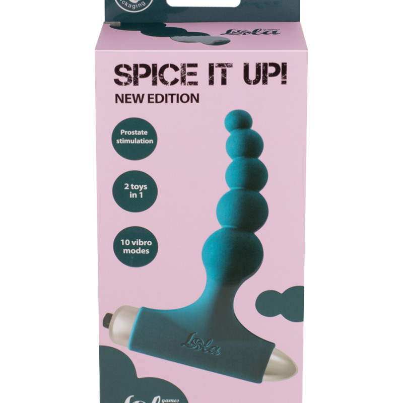 Анальная пробка с вибрацией Spice it up New Edition Splendor Dark green 8017-02lola