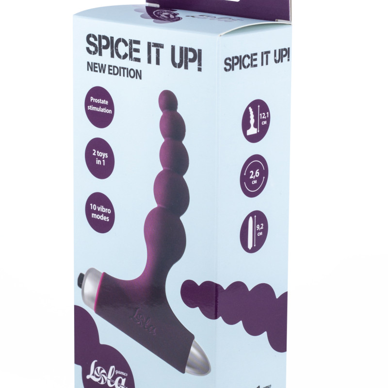 Анальная пробка с вибрацией Spice it up New Edition Splendor Wine red 8017-03lola