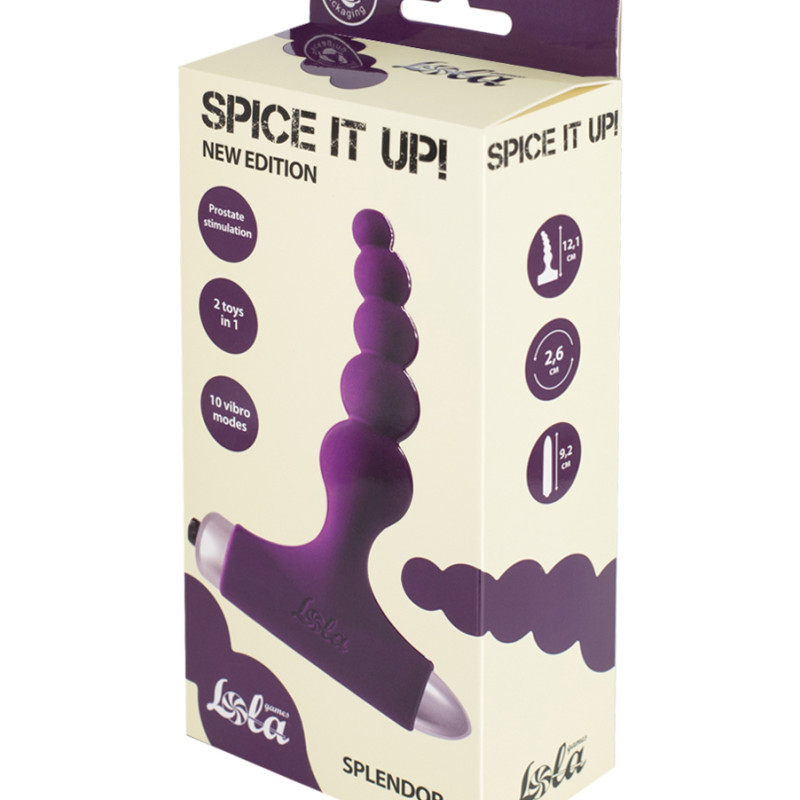 Анальная пробка с вибрацией Spice it up New Edition Splendor Ultraviolet 8017-04lola