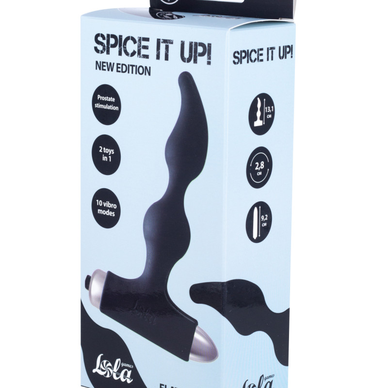 Анальная пробка с вибрацией Spice it up New Edition Elation Black 8018-01lola
