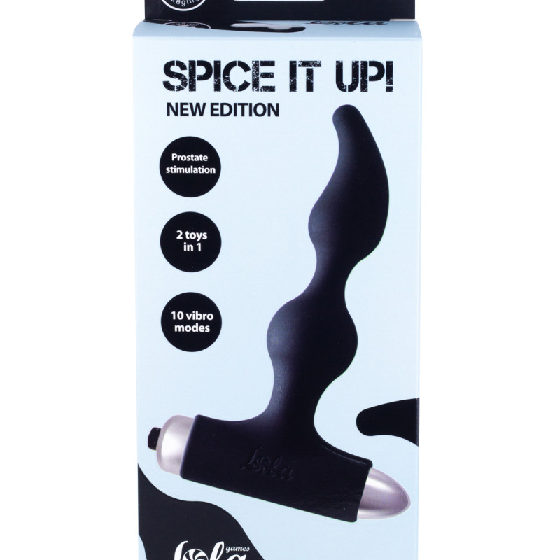 Анальная пробка с вибрацией Spice it up New Edition Elation Black 8018-01lola