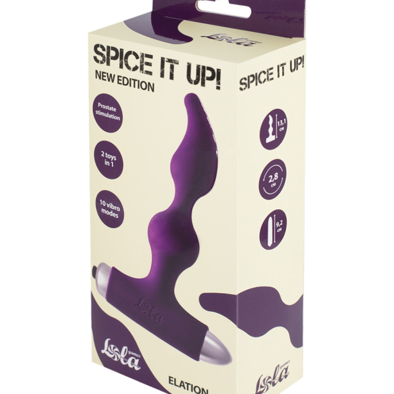 Анальная пробка с вибрацией Spice it up New Edition Elation Ultraviolet 8018-04lola