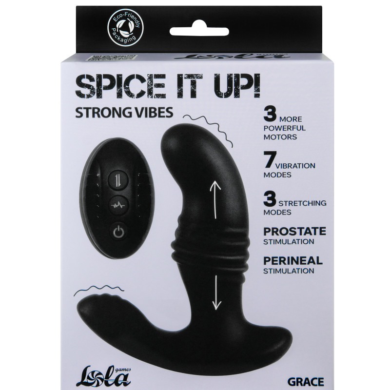 Перезаряжаемый стимулятор простаты Spice it Up Grace 8020-01lola