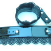 Изысканные наручники с кружевом Black BDSM Light  810005ars