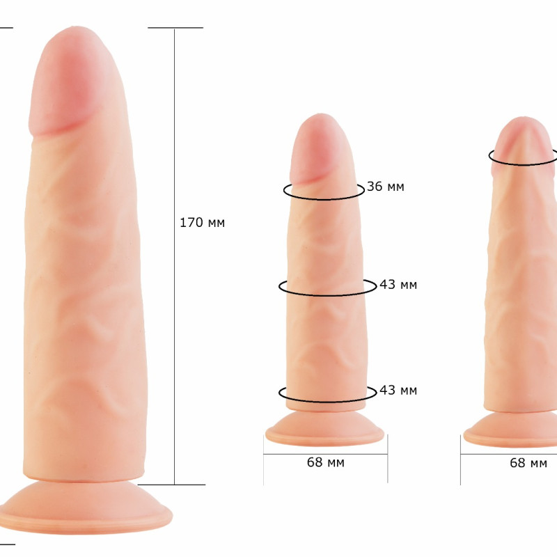 Фаллоимитатор на присоске Кибер-кожа 810400ru