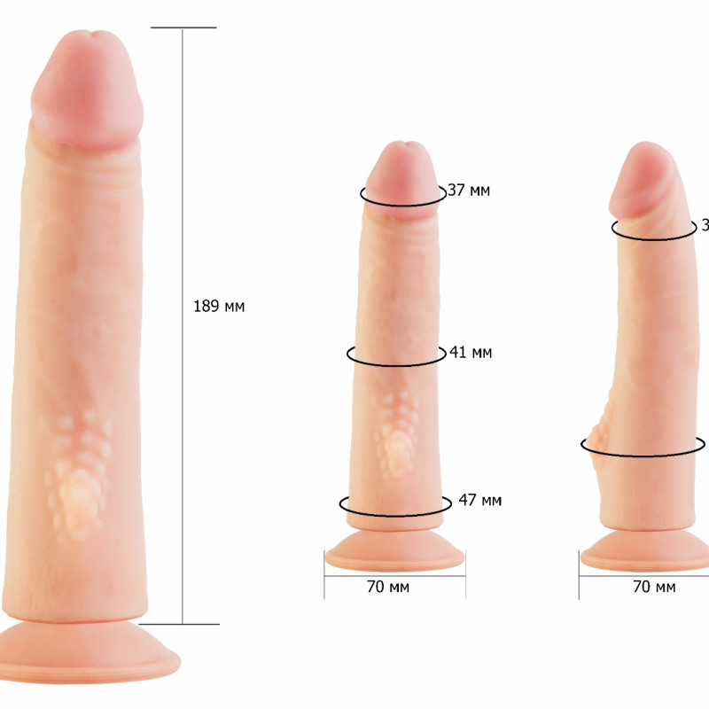 Фаллоимитатор на присоске Кибер-кожа 812100ru