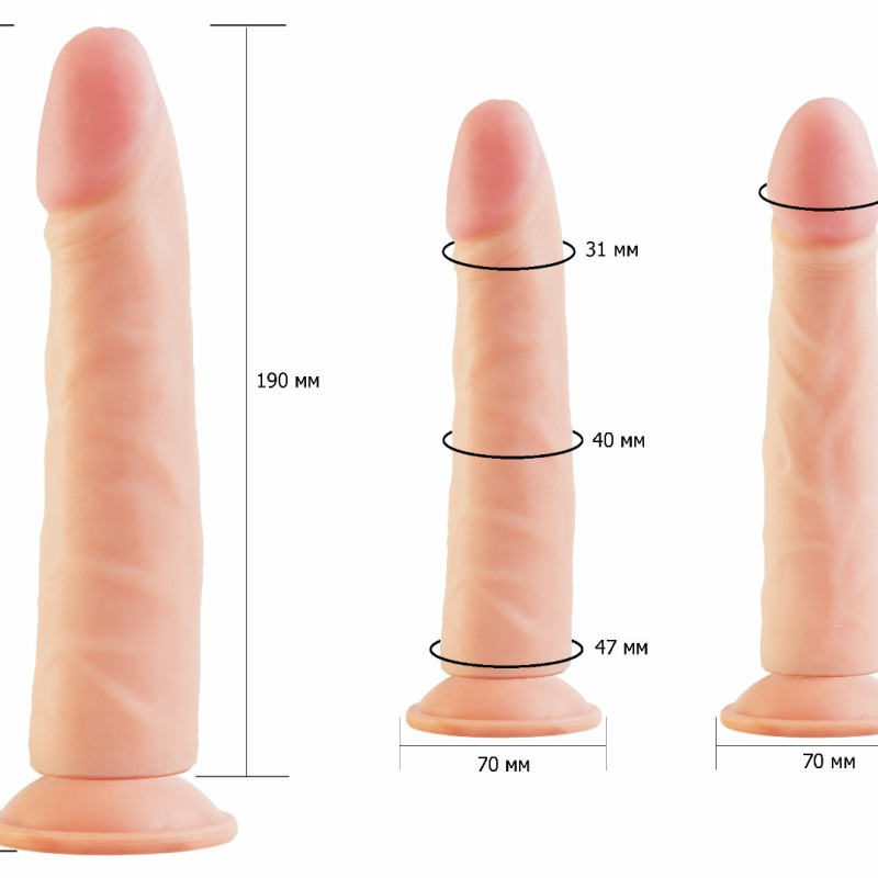 Фаллоимитатор на присоске Кибер-кожа 818400ru