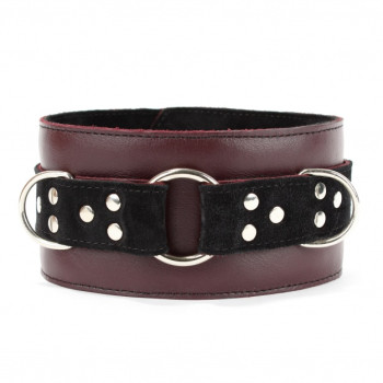 Ошейник Lady's Arsenal Бордо из Кожи и Замши 67030ars