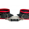 Наручники из эко-кожи черно-красные 50015ars
