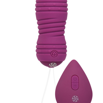 Виброшарики с циркуляцией на пульте управления Take it Easy Ray Purple 9021-11lola