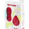 Виброшарики с циркуляцией на пульте управления Take it Easy Ray Wine Red 9021-12lola