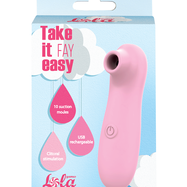 Перезаряжаемый вакуумно-волновой стимулятор Take it Easy Fay Pink 9023-02lola