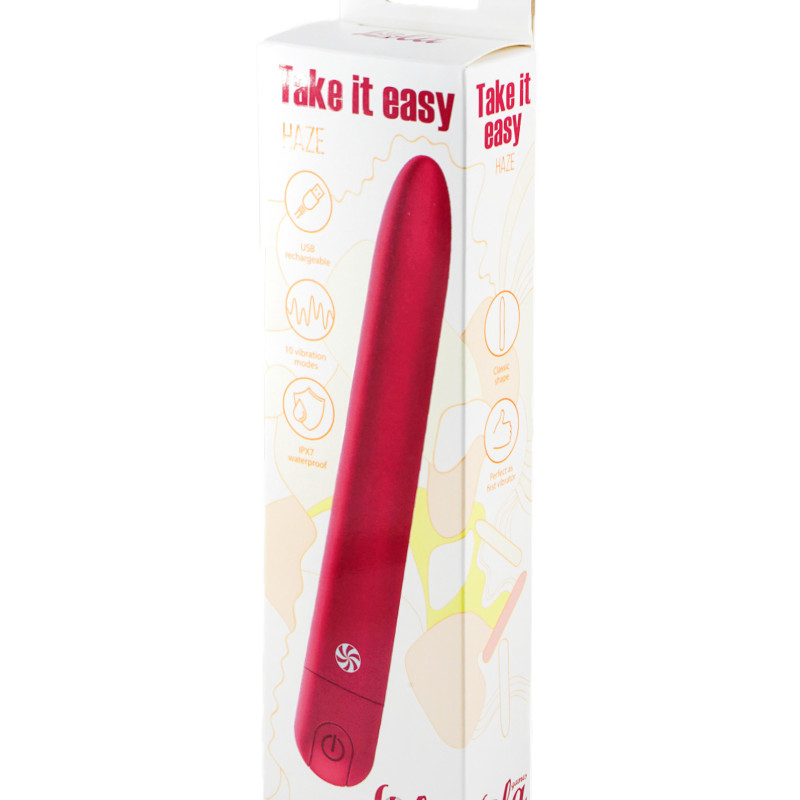 Перезаряжаемый вибратор Take it easy Haze Wine Red 9025-03lola