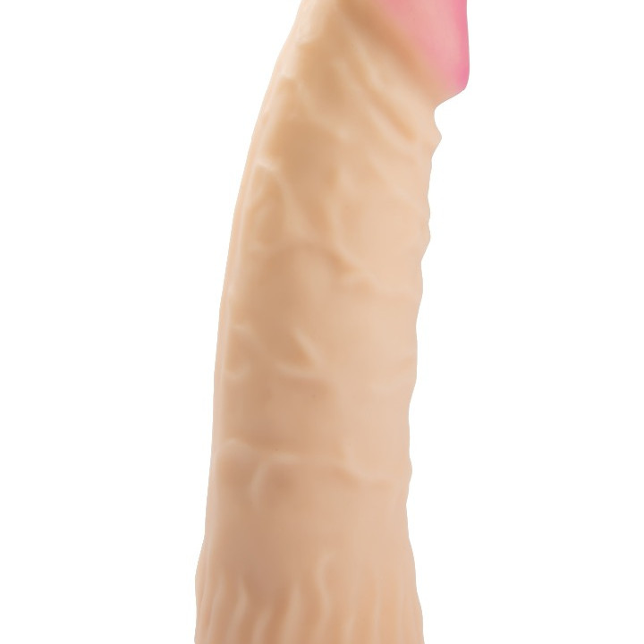 Реалистичный фаллоимитатор Супергигант с присоской в коробке 950203ru