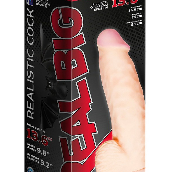 Реалистичный фаллоимитатор Супергигант с присоской в коробке 950303ru