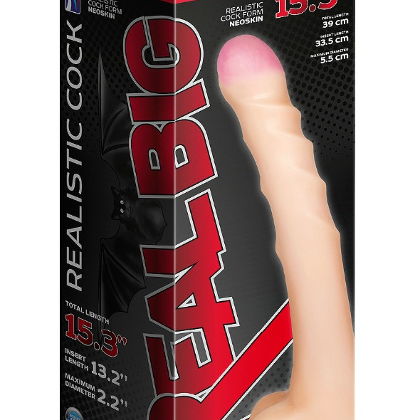 Реалистичный фаллоимитатор Супергигант с присоской в коробке 957903ru