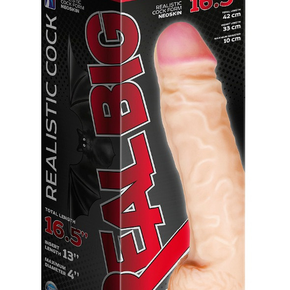 Фаллоимитатор неоскин СУПЕРГИГАНТ с присоской в коробке 958303ru