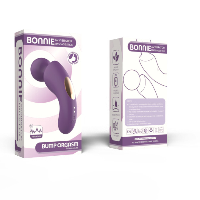 Вибратор- вонд с изогнутым корпусом Secwell SW24125-purple