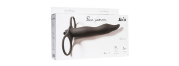 Вибронасадка для двойного проникновения Pure Passion Flirtini black 1204-01lola