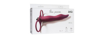 Вибронасадка для двойного проникновения Pure Passion Flirtini Wine red 1204-02lola