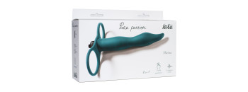 Вибронасадка для двойного проникновения Pure Passion Flirtini Green 1204-03lola