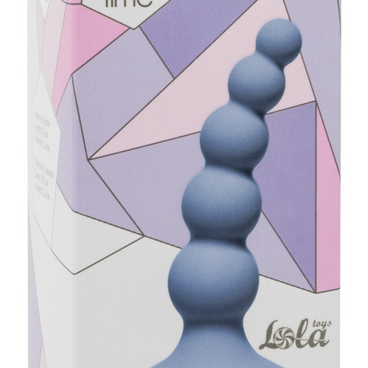 Анальная пробка Ribbed Plug Blue 4108-02Lola