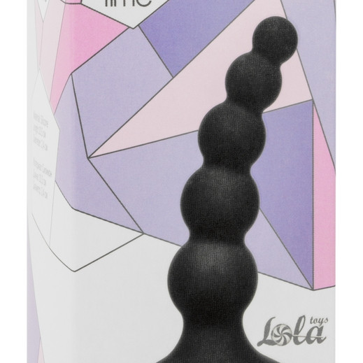 Анальная пробка Ribbed Plug Black 4108-03Lola