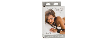 Ошейник с наручниками Bondage Collection Collar and Wristbands One Size 1058-01Lola