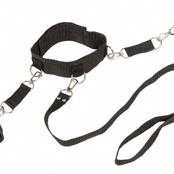 Ошейник с наручниками Bondage Collection Collar and Wristbands One Size 1058-01Lola