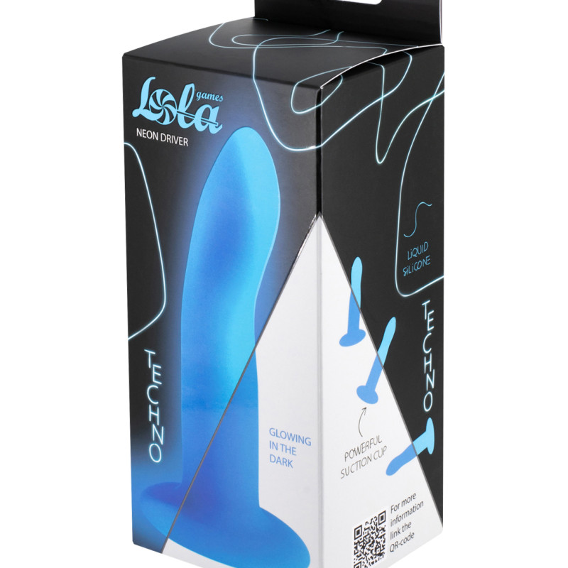Светящийся в темноте дилдо Techno Neon Driver 5012-02lola